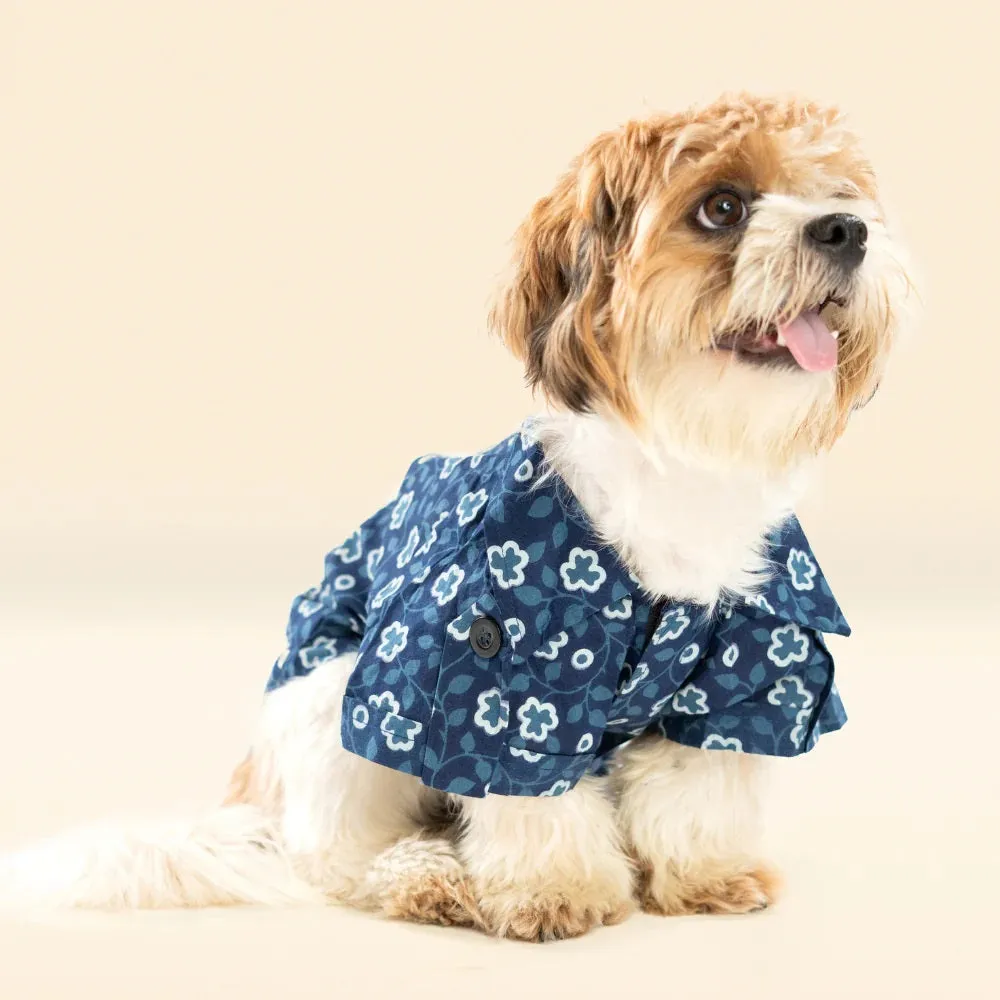 Pet Set Go Cotton Shirt for Dogs (Indigo)