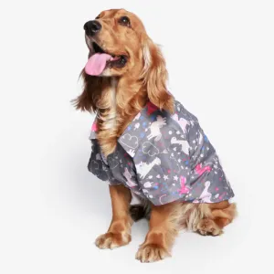 Pet Set Go Dino Wonderland Cotton Shirt for Dogs (Grey)