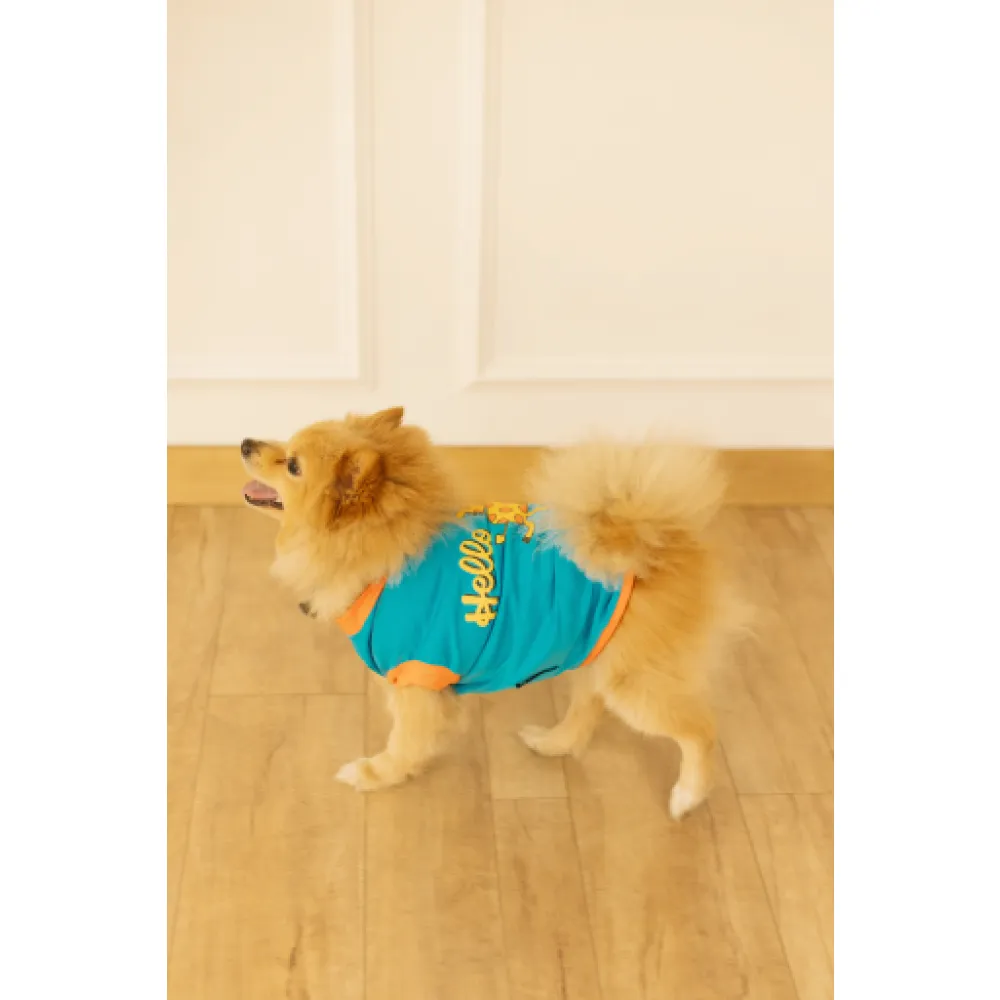 Pet Set Go Giraffe T-shirt for Dogs (Blue)