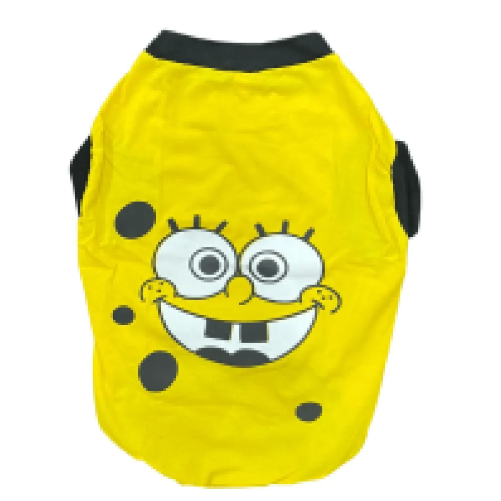 Pet Set Go Spongebob T-shirt for Dogs (Yellow)