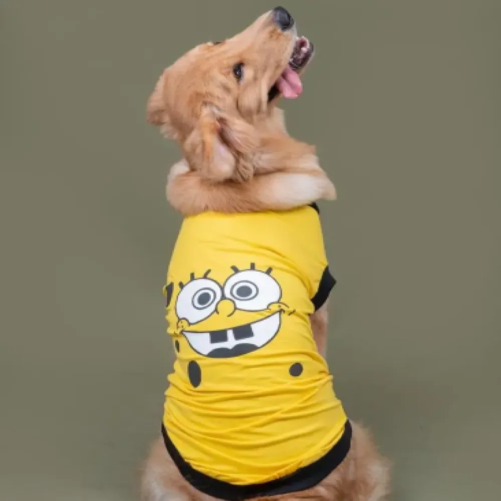 Pet Set Go Spongebob T-shirt for Dogs (Yellow)