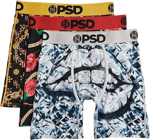 PSD Men's Rich Luxe 3-Pack Boxer Briefs