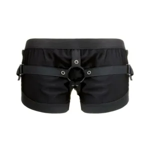 Realrock Boxer with Harness Black O/S