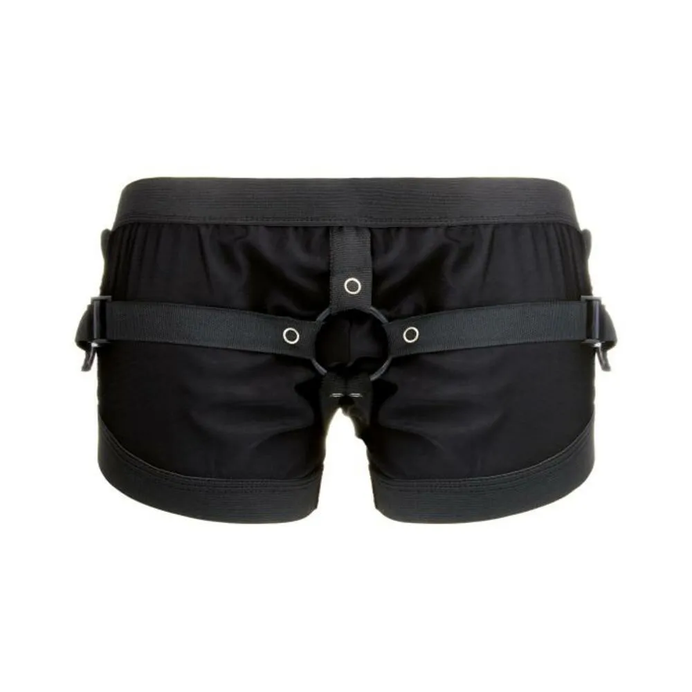 Realrock Boxer with Harness Black O/S