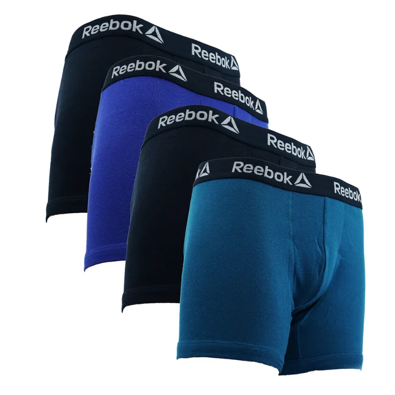 Reebok Men's Cotton Boxer Briefs 4-Pack