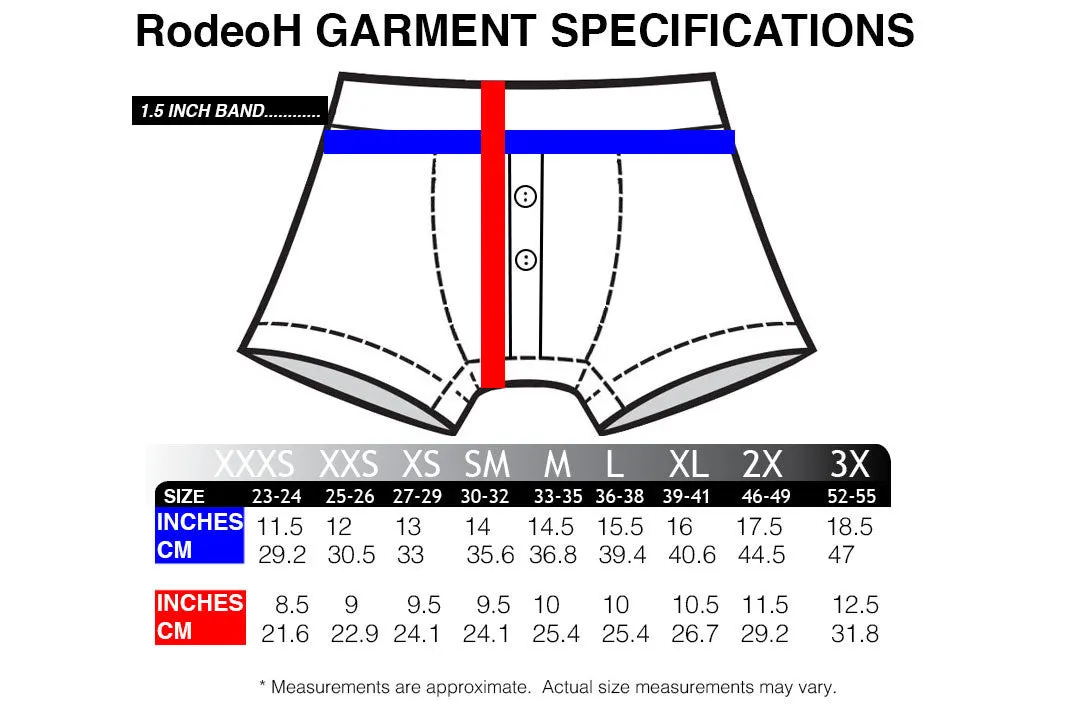 RodeoH ButtonFly Underwear (Packer Friendly) 52-55 3X