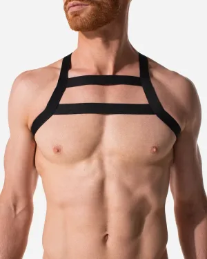 Rufskin 2 pcs Men's Fetish Body Harness | Black | Open Crotch | Adjustable