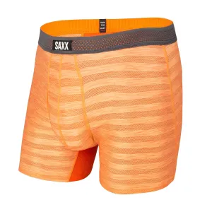 SAXX HOT SHOT BOXER BRIEF FLY - ORANGE BLAZE HEATHER