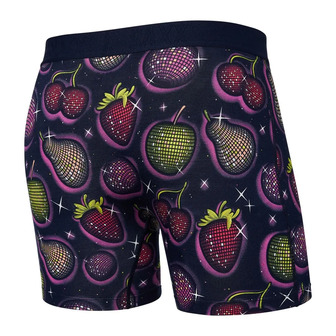 SAXX Men's Vibe Boxer Briefs Disco Fruit