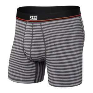 SAXX - Non-Stop Boxer Brief Fly - Hiker Stripe - Grey