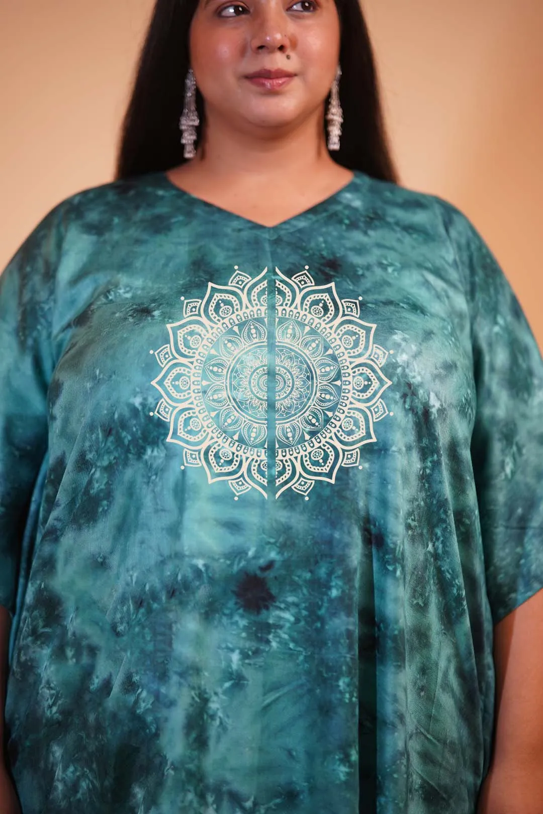 SeaGreen Rayon TieDyeKurta - Zen