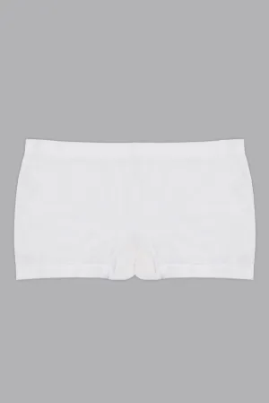 Senior Girls White Boxers Brief (2-Pack)