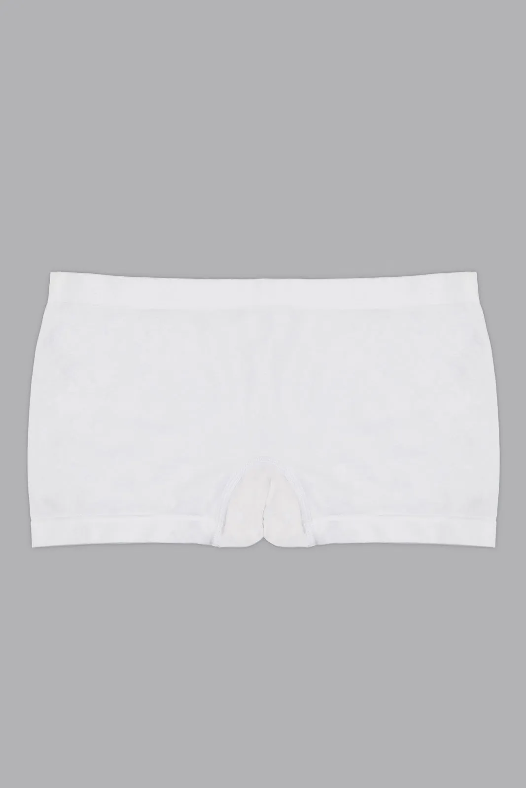 Senior Girls White Boxers Brief (2-Pack)