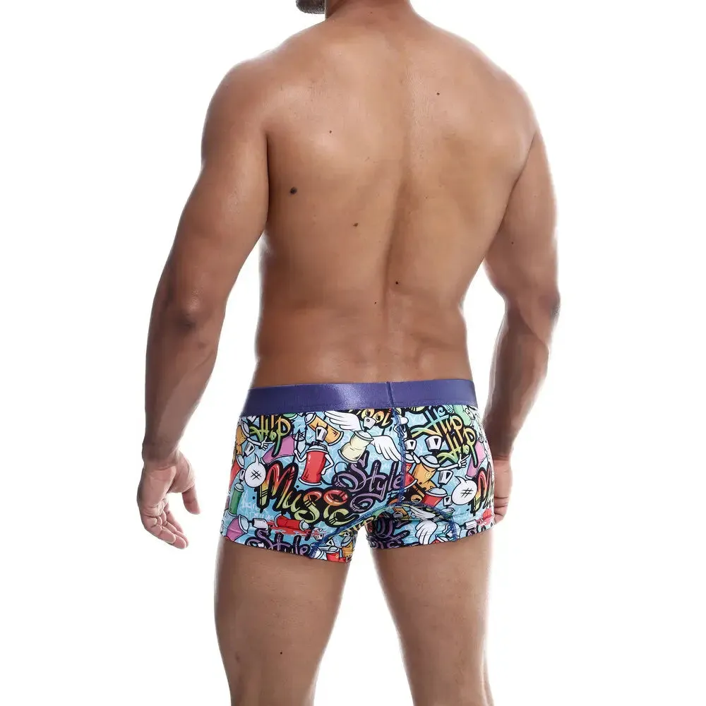 Sexy Multi-colored Male Boxer with Elastic Waistline