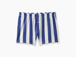 Slim Fit Boxer ~ Navy/Cream Cabana Stripe