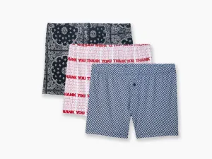 Slim Fit Boxers ~ The Patterned Edit 3 Pack