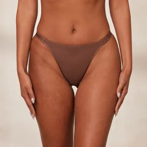 Smooth Mesh Briefs - Chestnut