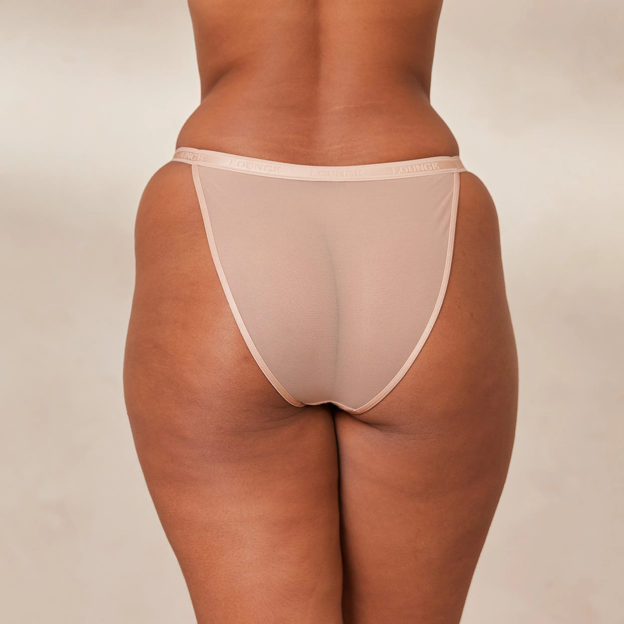 Smooth Mesh Briefs - Taupe