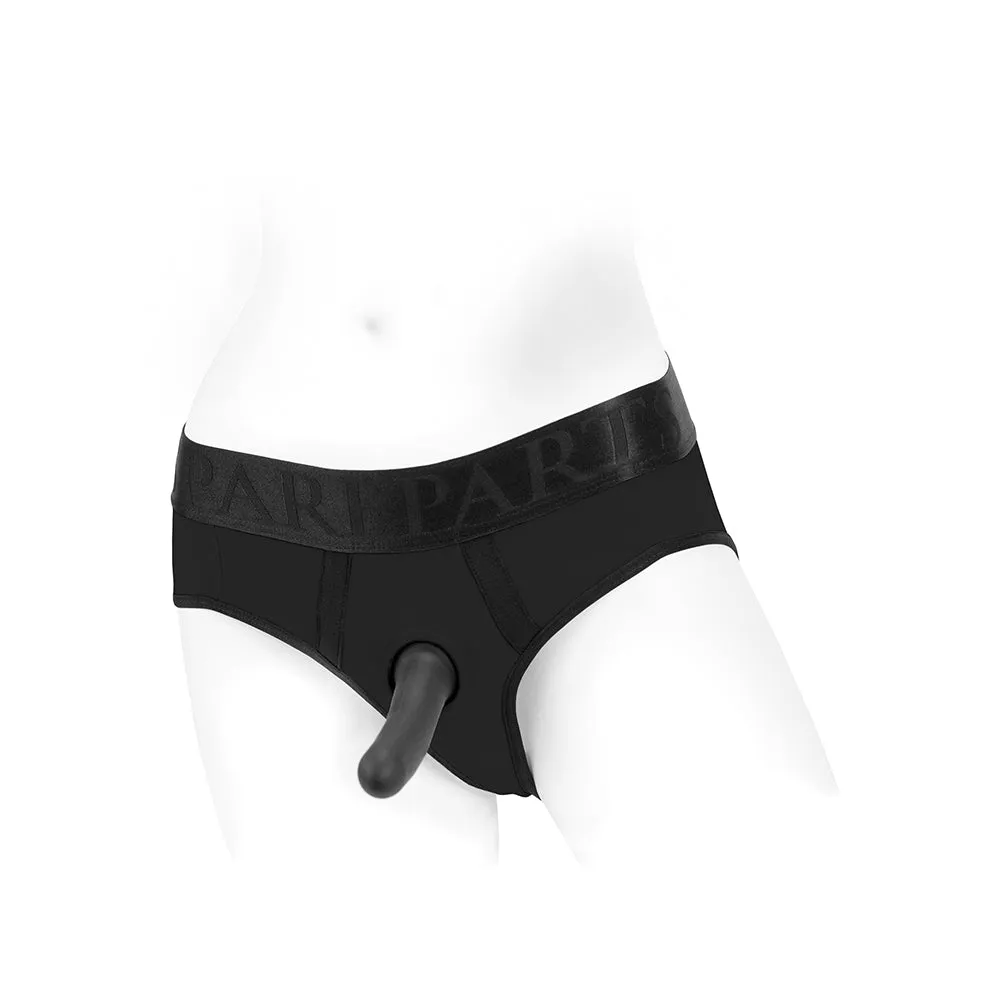 SpareParts Tomboi Nylon Briefs Harness Black Size XS