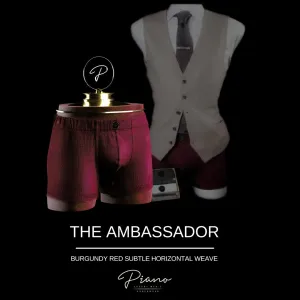 The Ambassador - burgundy boxer briefs