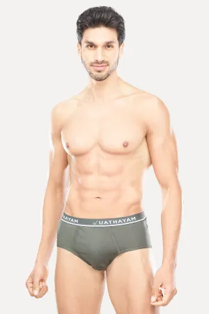 Vennto OE - Assorted Colors With Outer Elastic Briefs Combo For Men (Pack Of 2) | Uathayam