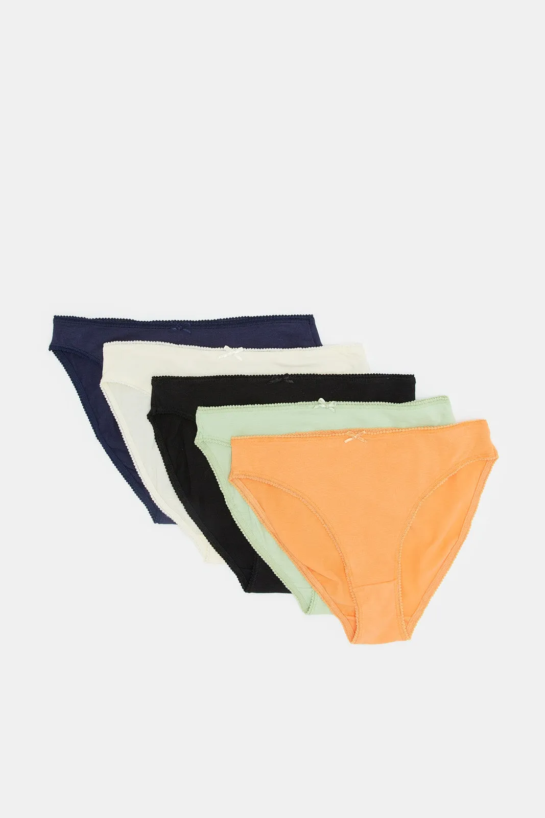 Women Assorted Basic Bikini Brief Set (Pack Of 5)