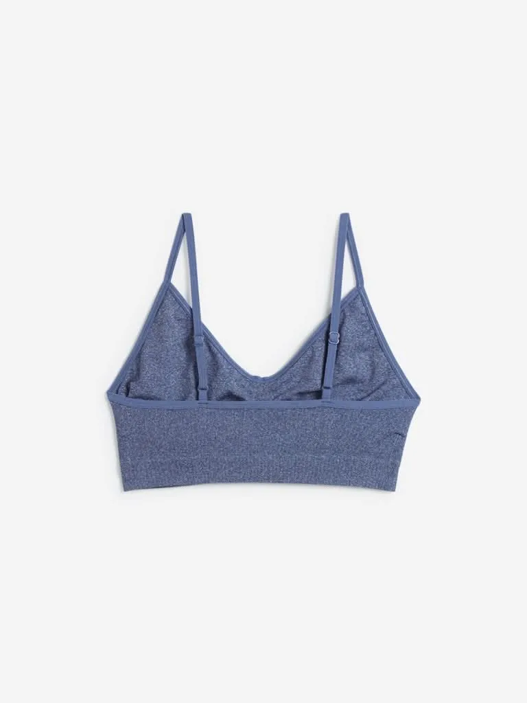 Wunderlove Blue Melange Seam-Free Bra