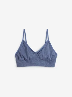 Wunderlove Blue Melange Seam-Free Bra