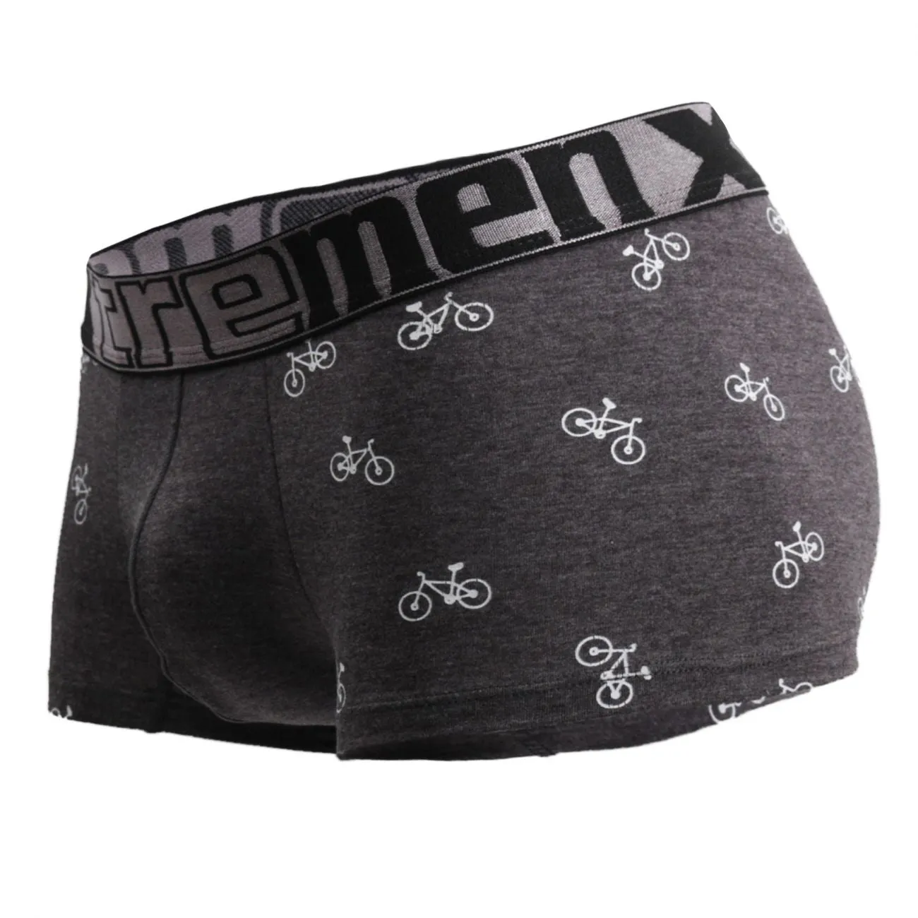 Xtremen 51437C Cycling Print Boxer Briefs Color Dark Gray