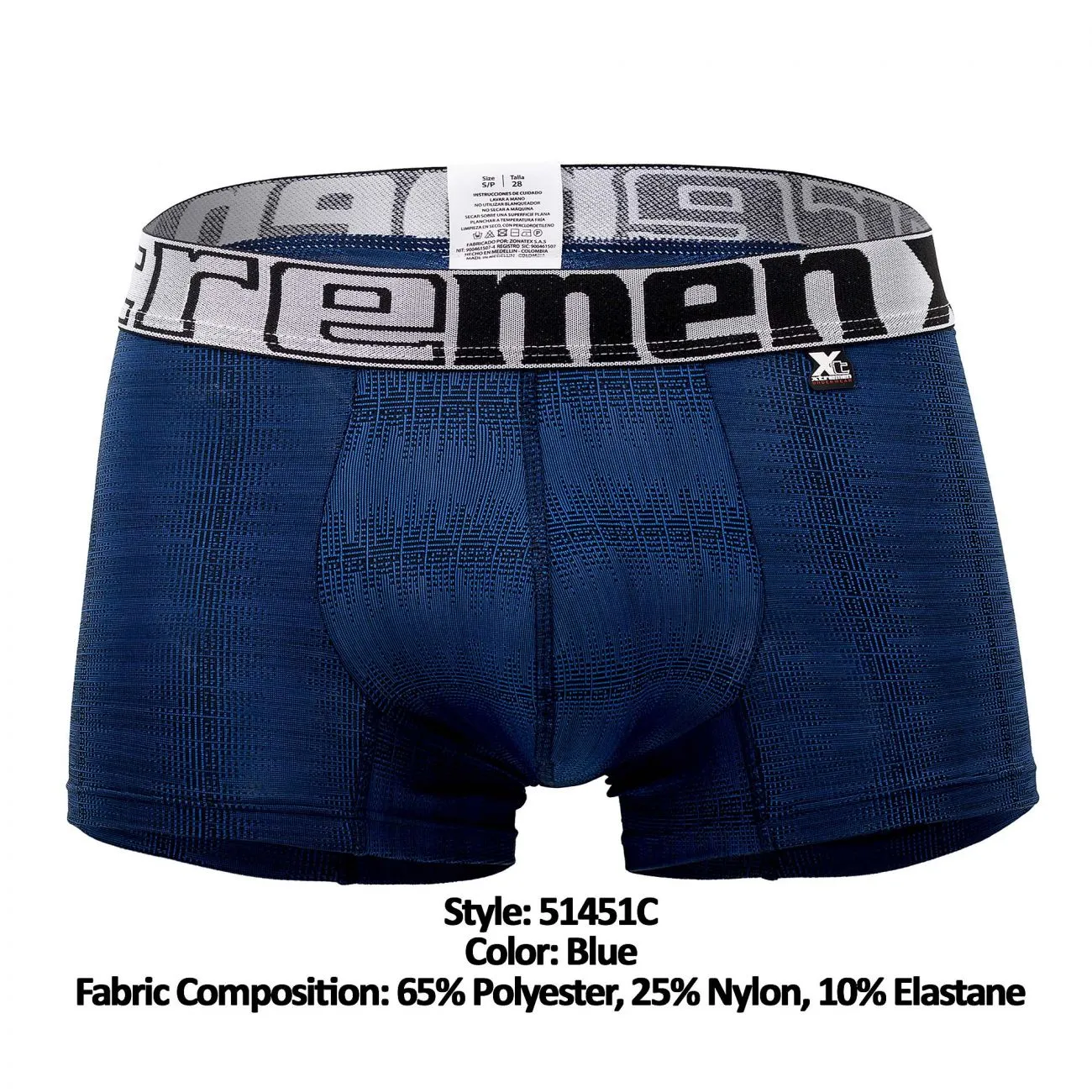 Xtremen 51451C Geometric Jacquard Trunk Color Blue